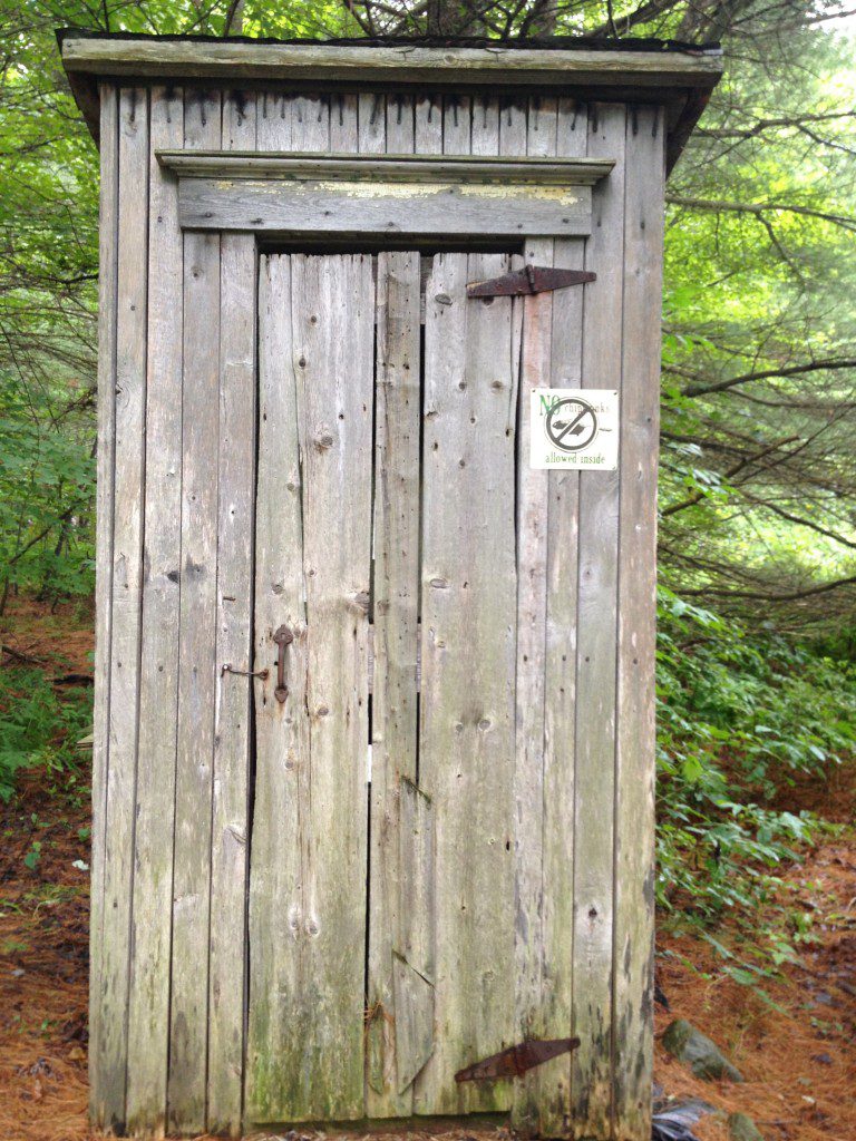 outhouse door