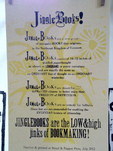 Itext with tree Bread & Puppet Printshop Internship: Week 6