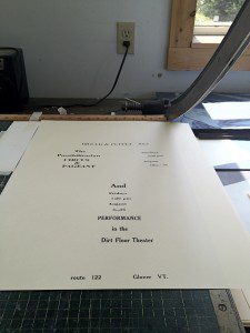 cutting the paper to size for second layer2