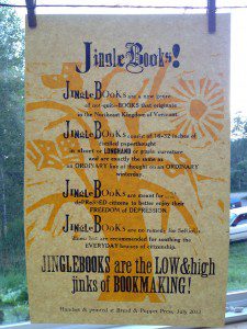 text with gold tree Bread & Puppet Printshop Internship: Week 6